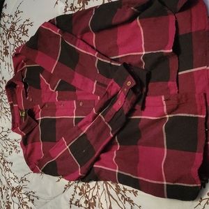 Forever 21 lightweight plaid button up shirt